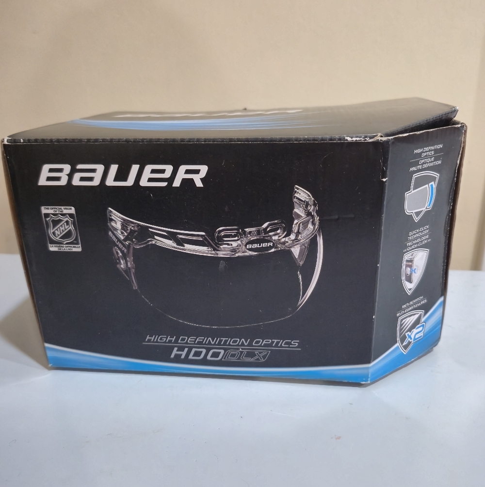 Bauer Pro-Clip Straight Hockey Helmet Visor Clear Hardware Shield